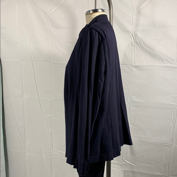 Lane Bryant Navy Military Style Jacket with Gold Buttons - Picture 3 of 12